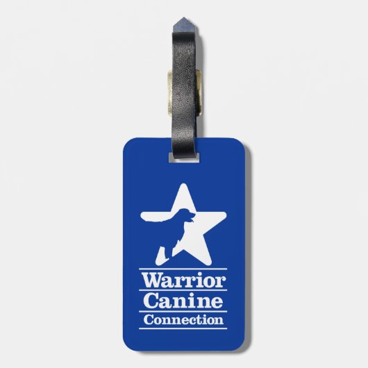 Omgekeerd WCC-logo bagagelabel (Achterkant verticaal)