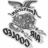 Omgekeerde Amerikaanse luchtgekoelde motor Corvair Sticker (Voorkant)