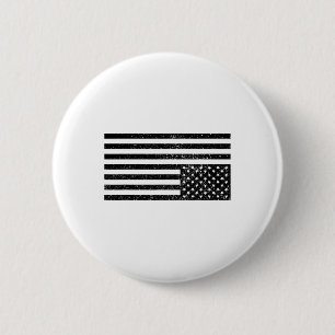 Omgekeerde Amerikaanse vlag  Ronde Button 5,7 Cm