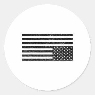 Omgekeerde Amerikaanse vlag Ronde Sticker