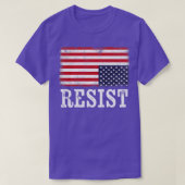 Omgekeerde Amerikaanse vlag Weerstand Nood Verenig T-shirt (Design voorkant)