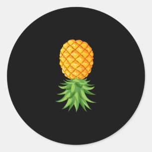 Omgekeerde Ananas Cruise Cadeau Voor Koppel Hem H Ronde Sticker