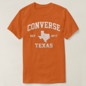 Omgekeerde Athletische stijl van Texas TX  State T-shirt (Design voorkant)