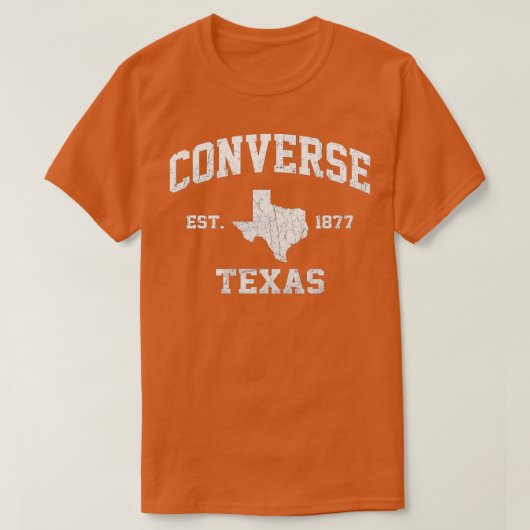 Omgekeerde Athletische stijl van Texas TX  State T-shirt (Design voorkant)