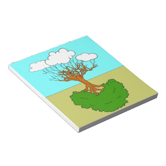 omgekeerde boom notitieblok (Schuin)