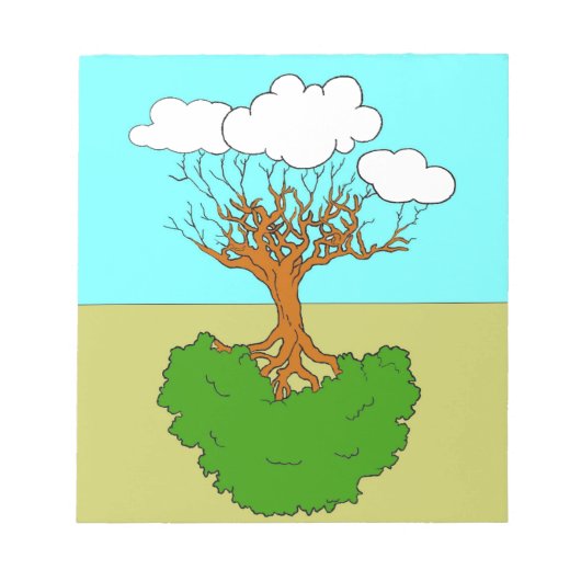 omgekeerde boom notitieblok (Voorkant)