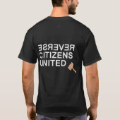 Omgekeerde Burgers Verenigd Shirt (2-zijdig, donke (Achterkant)