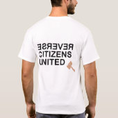 Omgekeerde Burgers Verenigd Shirt (2-zijdig, licht (Achterkant)