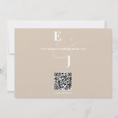 Omgekeerde Champagne Ampersand Bruiloft | Save the Date (Achterkant)