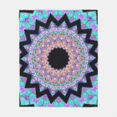 Omgekeerde conflict Mandala (Zwart) Fleece Deken (Voorkant)