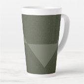 Omgekeerde driehoek mos groene latte Mok (Rechterhoek)