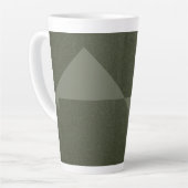 Omgekeerde driehoek mos groene latte Mok (Linkerhoek)