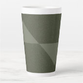 Omgekeerde driehoek mos groene latte Mok (Voorkant)