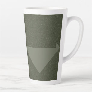 Omgekeerde driehoek mos groene latte Mok