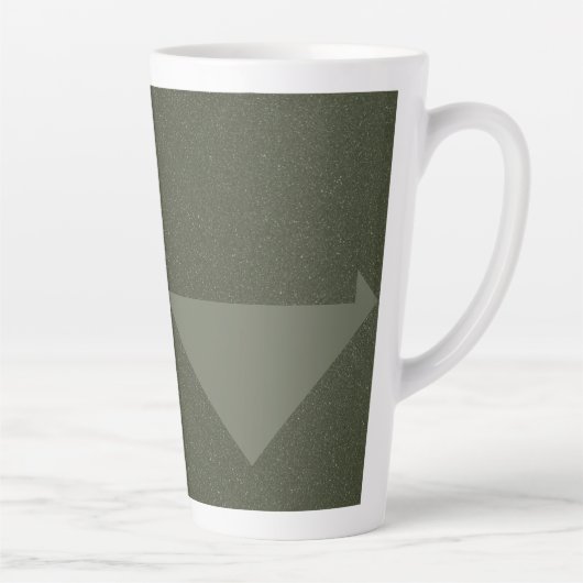 Omgekeerde driehoek mos groene latte Mok (Rechts)
