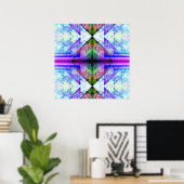 Omgekeerde Driehoekige Prisma Poster (Thuiskantoor)
