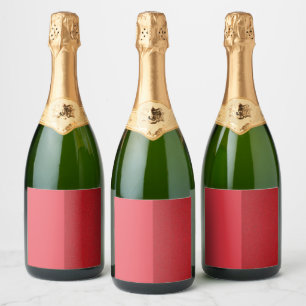 Omgekeerde dubbele textuur tomaat rode labels (Cus Sparkling Wijnetiket