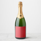 Omgekeerde dubbele textuur tomaat rode labels (Cus Sparkling Wijnetiket (Voorkant)