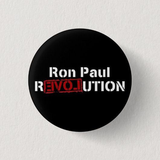 omgekeerde europese paul revolutie ronde button 3,2 cm (Voorkant)