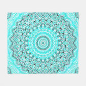Omgekeerde Eve Mandala Fleece Deken (Voorkant (Horizontaal))