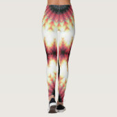 Omgekeerde geluidsgolf kruis leggings (Achterkant)