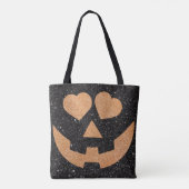 Omgekeerde glitter jack oLanttern Tote Bag (Achterkant)