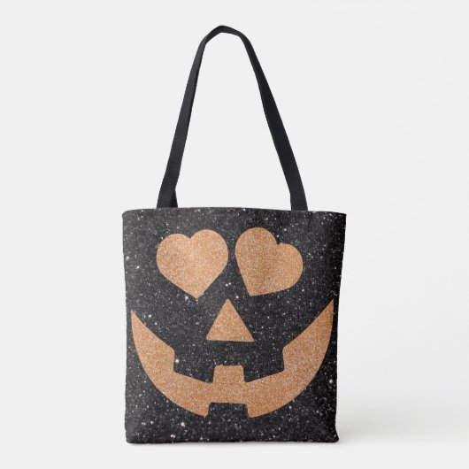 Omgekeerde glitter jack oLanttern Tote Bag (Achterkant)