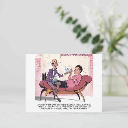 Omgekeerde hypotheektherapie Funny Briefkaart (Staand voorkant)