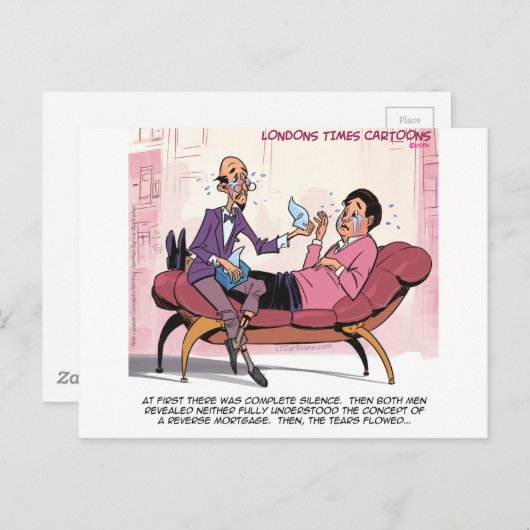 Omgekeerde hypotheektherapie Funny Briefkaart (Voorkant / Achterkant)