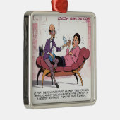 Omgekeerde hypotheektherapie Funny Metalen Ornament (Rechts)