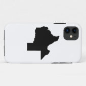 Omgekeerde kaart van Texas Case-Mate iPhone Case (Achterkant (horizontaal))