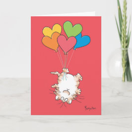 OMGEKEERDE KAT Valentijns door Boynton Feestdagen Kaart