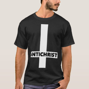 Omgekeerde Kruis Antichrist Ondersteboven Satan At T-shirt