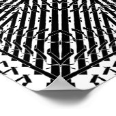 Omgekeerde Looking Glass Mandala Poster (Hoek)