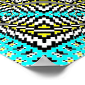 Omgekeerde mozaïek mandala 2 poster (Hoek)