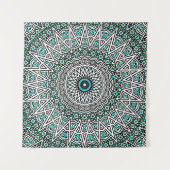 Omgekeerde Mozaïek Mandala Wandkleed (Voorkant (horizontaal))
