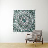 Omgekeerde Mozaïek Mandala Wandkleed (In Situ (horizontaal))