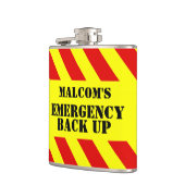 Omgekeerde noodback-up chevron mannen heupkolf heupfles (Links)