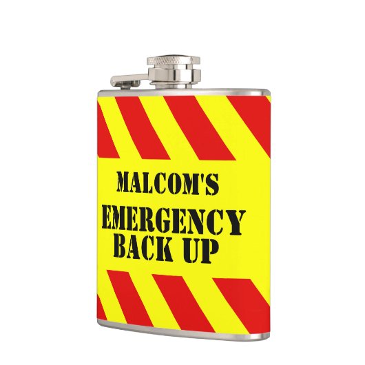 Omgekeerde noodback-up chevron mannen heupkolf heupfles (Links)