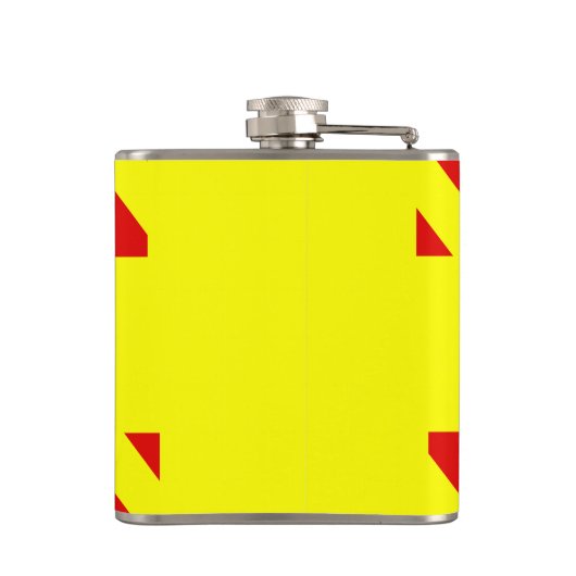 Omgekeerde noodback-up chevron mannen heupkolf heupfles (Achterkant)