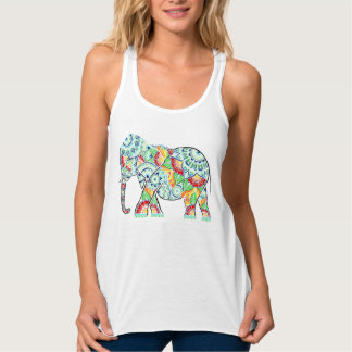 Omgekeerde olifant gekleurd tanktop