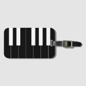 Omgekeerde pianotoetsen bagagelabel (Voorkant (horizontaal))