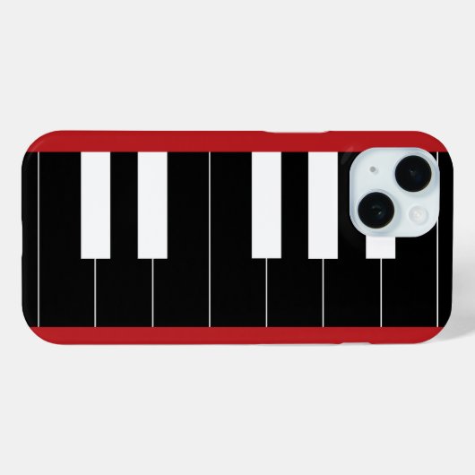 Omgekeerde pianotoetsen Case-Mate iPhone case (Achterkant (horizontaal))