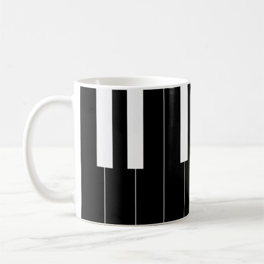 Omgekeerde pianotoetsen koffiemok (Links)