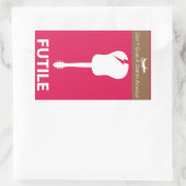 Omgekeerde psychologie fragiele Sticker (Tas)