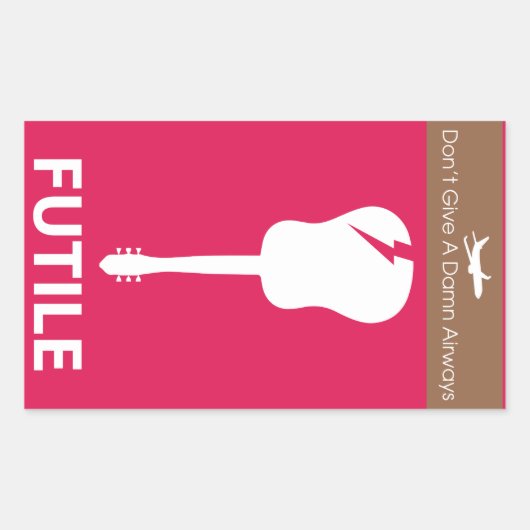 Omgekeerde psychologie fragiele Sticker (Voorkant)