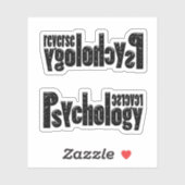 Omgekeerde Psychologie Sticker (Vel)
