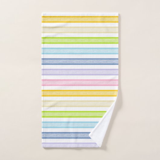 Omgekeerde regenboog bad handdoek (Handdoek)