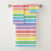 Omgekeerde regenboog bad handdoek (Insitu)