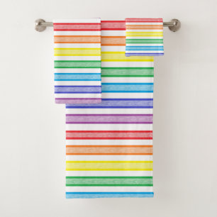 Omgekeerde regenboog bad handdoek